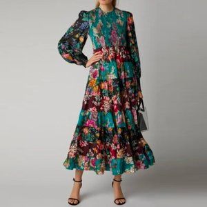 Zimmermann floral smocked midi-maxi dress